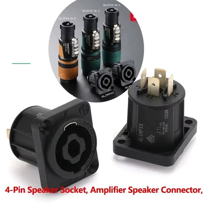Connecteur de haut-parleur NEUTRIK NL4FX 4 broches