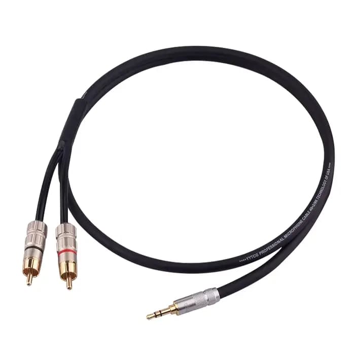 Câble RCA stéréo HiFi, 3.5mm vers 2RCA, câble audio, AUX, RCA 3.5, répartiteur de prise pour amplifi