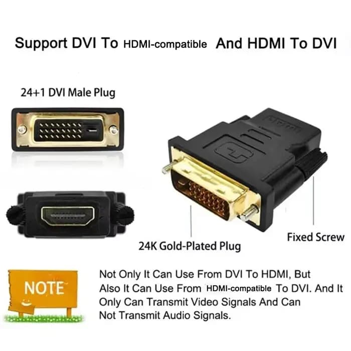 Convertisseur DVI vers HD pour connexion TV