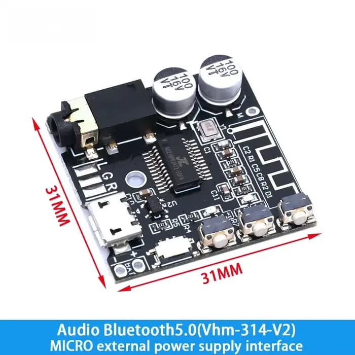 Module récepteur audio Bluetooth 5.0 Pro – Carte décodeur MP3 sans perte XY-WRBT avec son stéréo et boîtier inclus