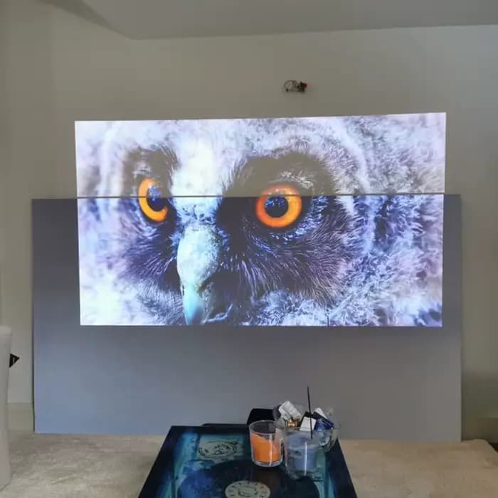 Écran de projection portable simple en tissu anti-reflet pour la maison