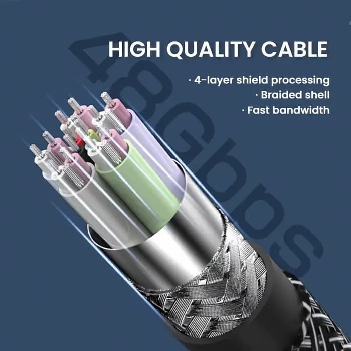 Câble d'extension tressé HDMI 2.1 8K mâle vers femelle