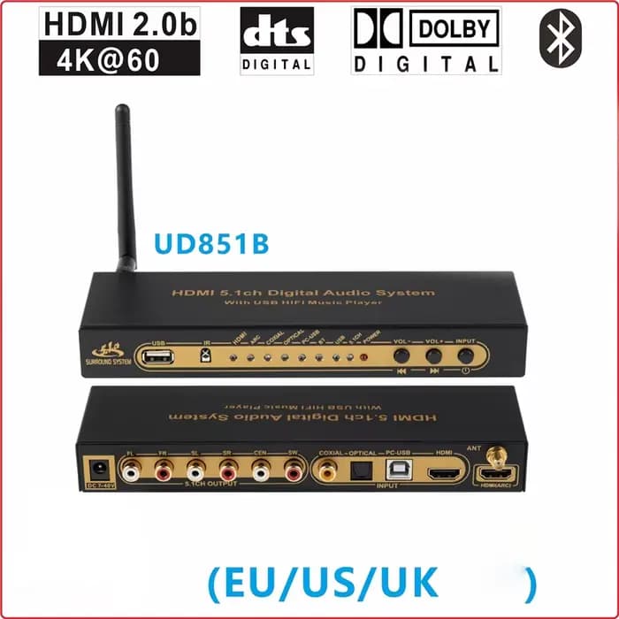 Décodeur audio DTS Dolby AC3 5.1 canaux