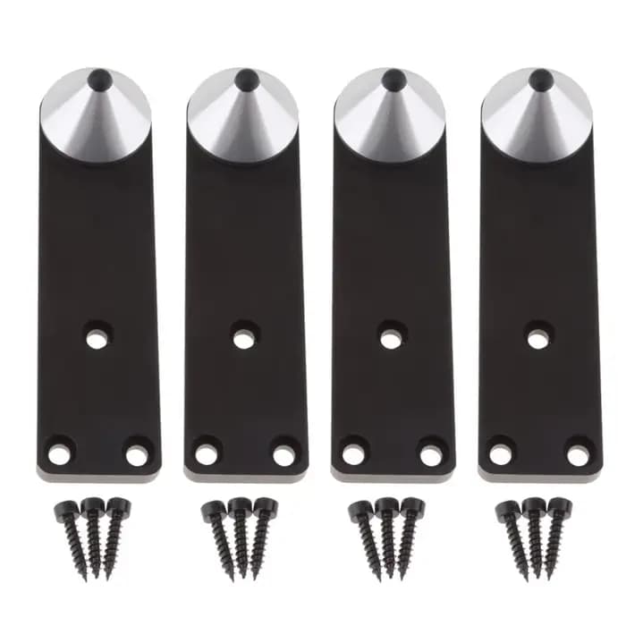 4 pièces/ensemble haut-parleurs Support de sol pointes 150mm
