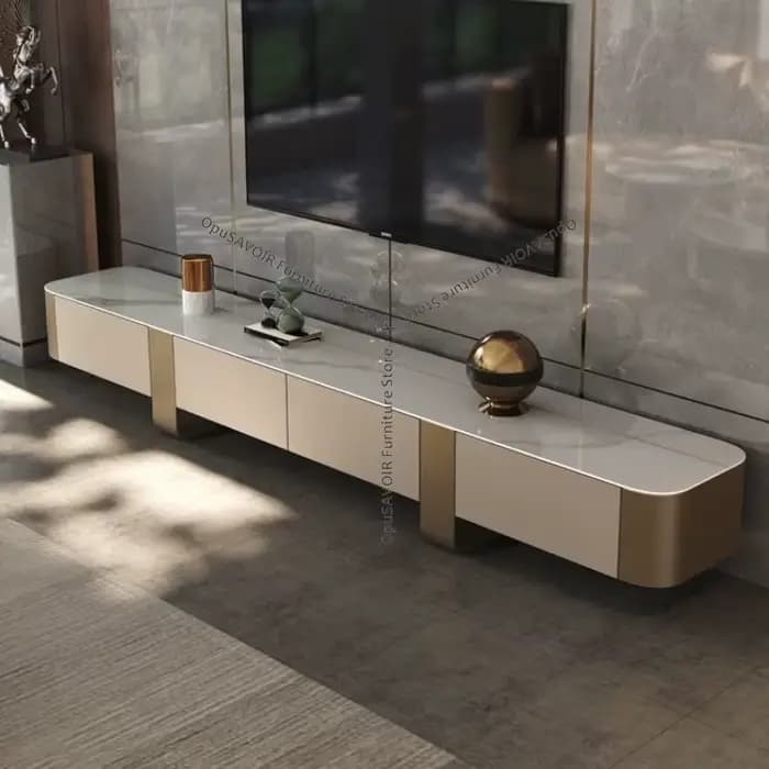Table basse Simple TV stands support tiroir salon chez l'habitant TV
