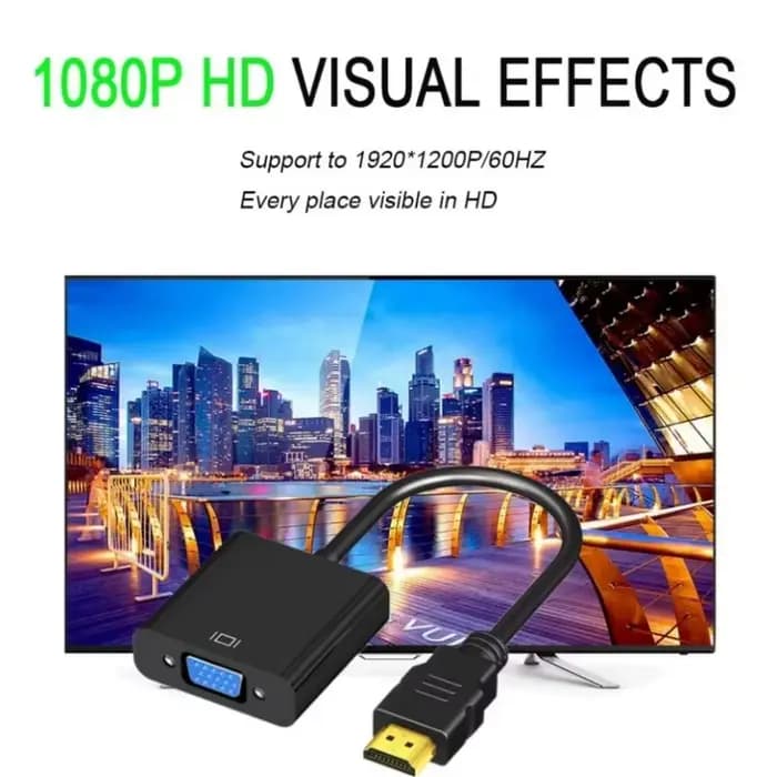 Câble adaptateur HDMI vers VGA 1080P