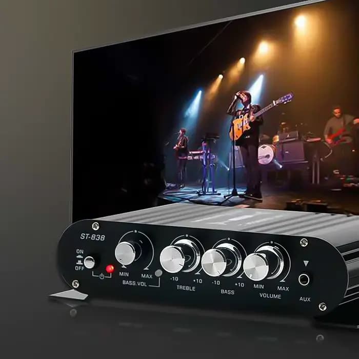 838 amplificateurs de cinéma maison HiFi 2.1 canaux amplificateur de puissance stéréo basse son voiture
