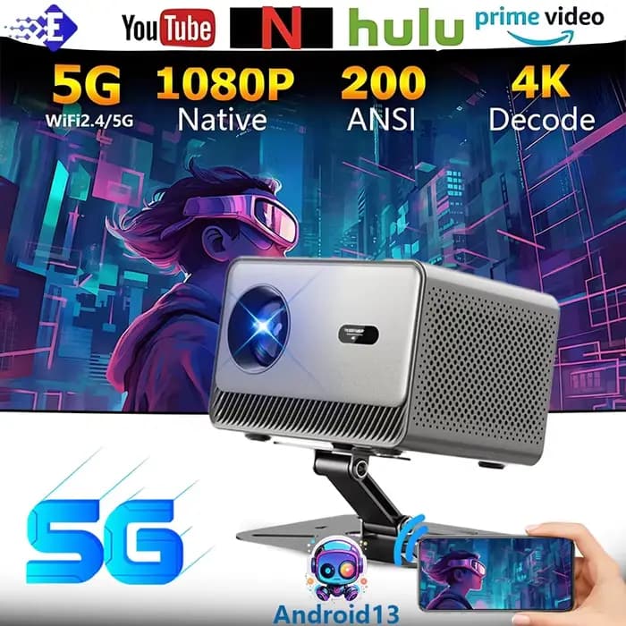 30000 Lumens 4K UHD projecteur Laser mise au point Android 12 WiFi 1080P Full HD Home cinéma
