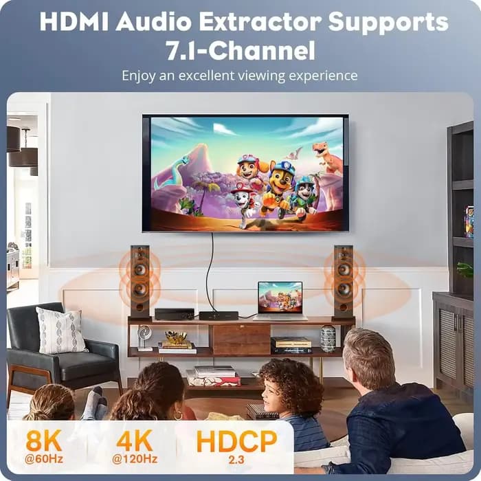 Extracteur Audio 8K HDMI 2.1 eARC
