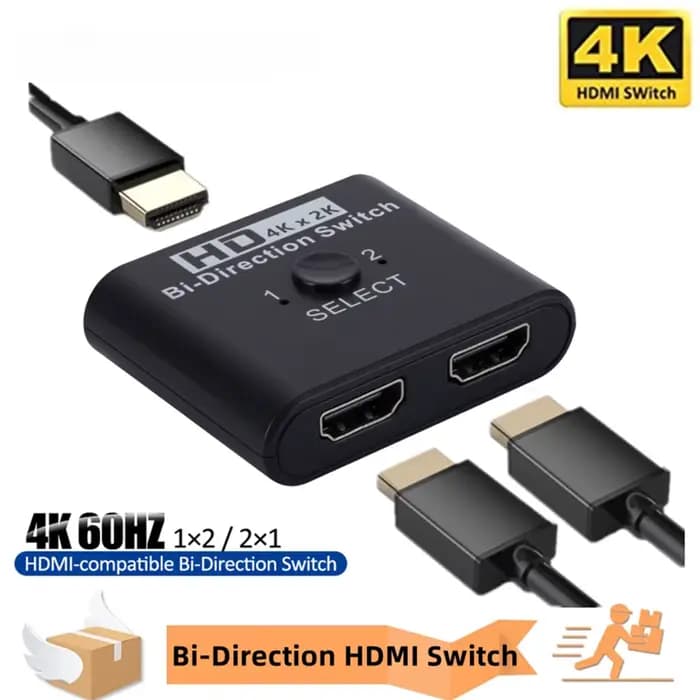 Commutateur HDMI 4K 1 entrée 2 sorties / 2 entrées 1 sortie