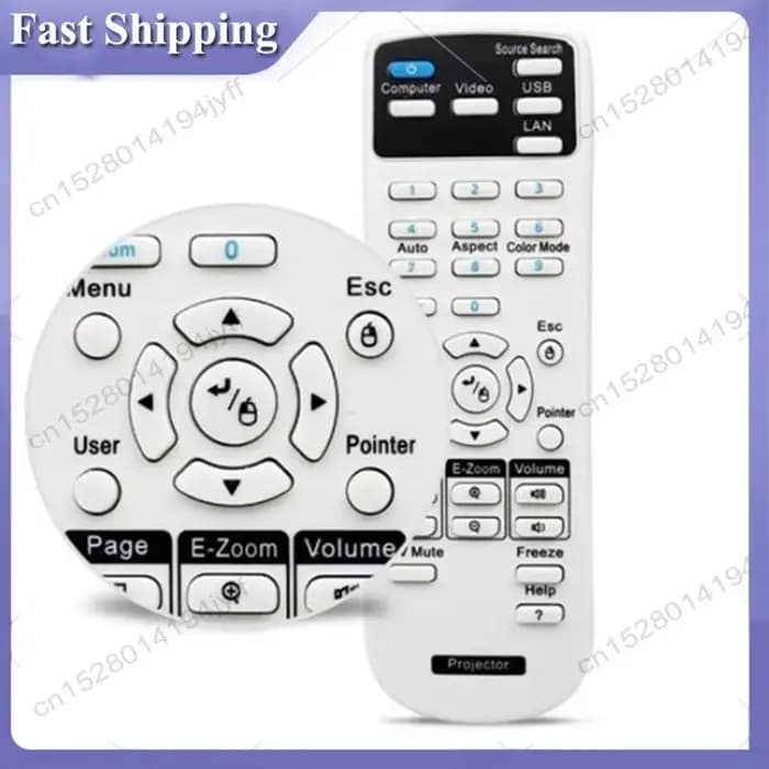 ABDH pour remplacement de télécommande de projecteur EPSON pour la série EB (code modèle: 21181788)