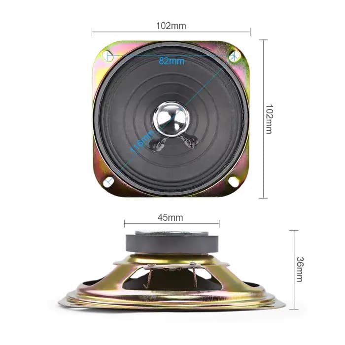 AIYIMA 2 pièces 4 pouces haut-parleurs Audio portables colonne gamme complète haut-parleur sonore de musique 8 Ohm 5 W