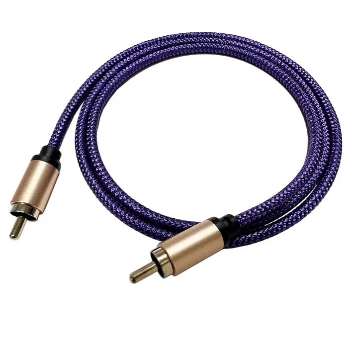 Câble Audio Coaxial numérique RCA, câble de caisson de basses 1RCA mâle à 1RCA mâle, câble vidéo RCA