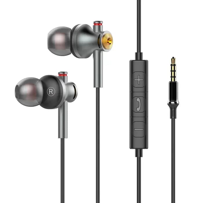 Écouteurs intra-auriculaires filaires USB Type-C anti-perte avec son Dolby et réduction du bruit, éc