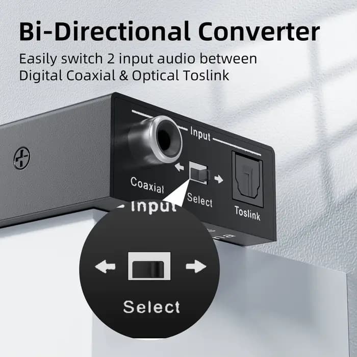 Convertisseur audio numérique bidirectionnel RCA