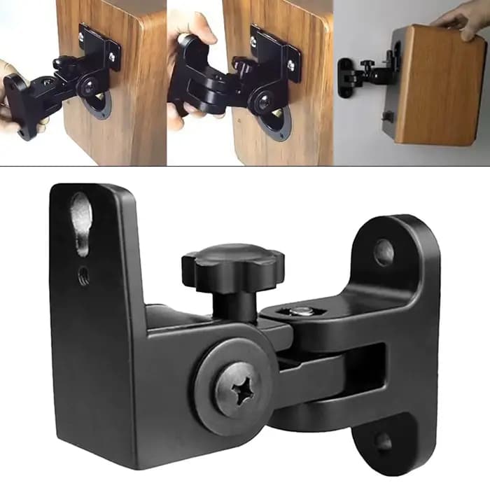 Support mural pour haut-parleur vertical 120 ° Horizontal 180 ° Réglage, support de montage robust