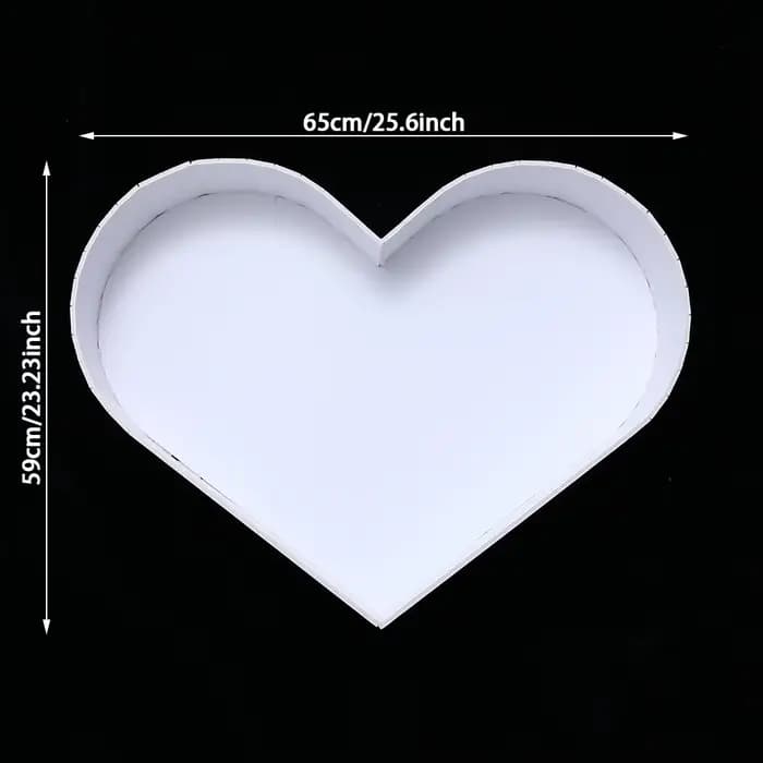 Cadre de Ballon en Mosaïque de Grand Cœur d'Amour, Support de Saint Valentin, Boîte de Remplissage,