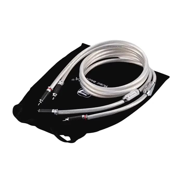 AUDIOMECA-Ligne de signal audio haut de gamme, câbles de connexion RCA plaqués argent, 1 paire