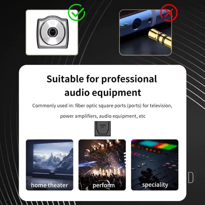 Câble audio optique numérique pour lecteur d'amplificateurs
