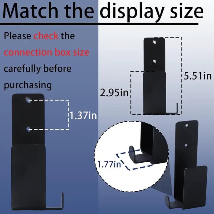 TV One Connect Box support mural pour Samsung 55''65" 75 "77" 85 ''QLED Smart TV QN700 QN800 QN900 QN95A QN95B S95C S95D S95F