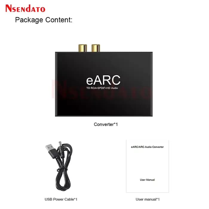 Extracteur audio HDMI eARC ARC 192 kHz 5.1CH 7.1CH