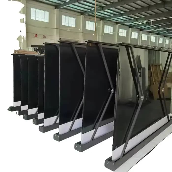 Écran de projection à longue portée pour projecteur élévateur au sol de 120 pouces