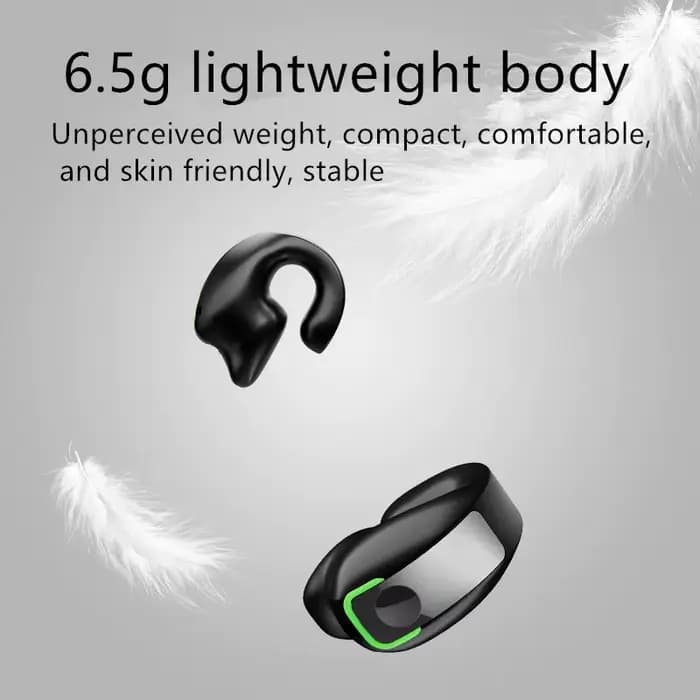 Casque avec Microphone Bluetooth 5.3 pince d'oreille