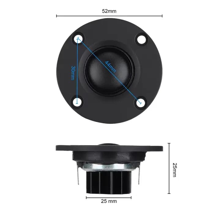 AIYIMA 2 pièces 2 pouces Audio haut-parleurs portables 6 Ohm 30W ABS Altavoz Portatil radiateur en aluminium Hifi Home cinéma Tweeter haut-parleur