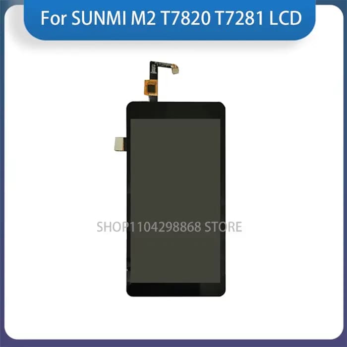 Écran noir 100% testé pour SUNMI M2 T7820 T7281 écran LCD avec écran tactile numériseur assemblage c