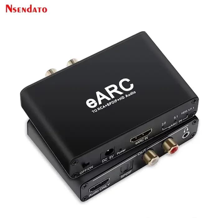 Extracteur audio HDMI eARC ARC 192 kHz 5.1CH 7.1CH, adaptateur audio HDMI uniquement Toslink Coaxial