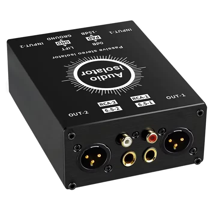 Isolateur Audio XLR à 2 canaux, filtre de réduction du bruit, élimine le bruit actuel, mélangeur XLR