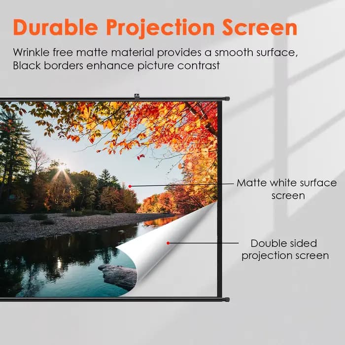 Écran de projection mural LEJIADA 16:9 anti-lumière