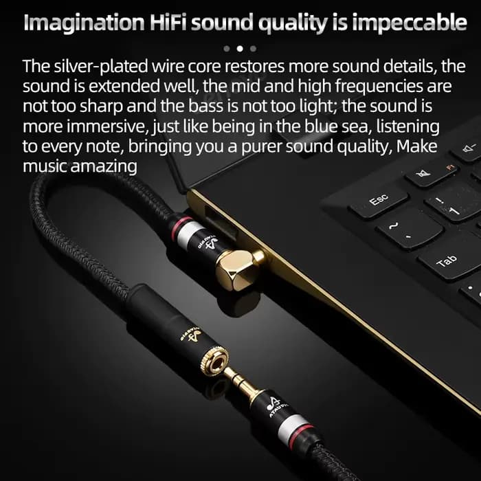 ATAUDIO – câble d'extension Audio HIFI Jack 3.5mm