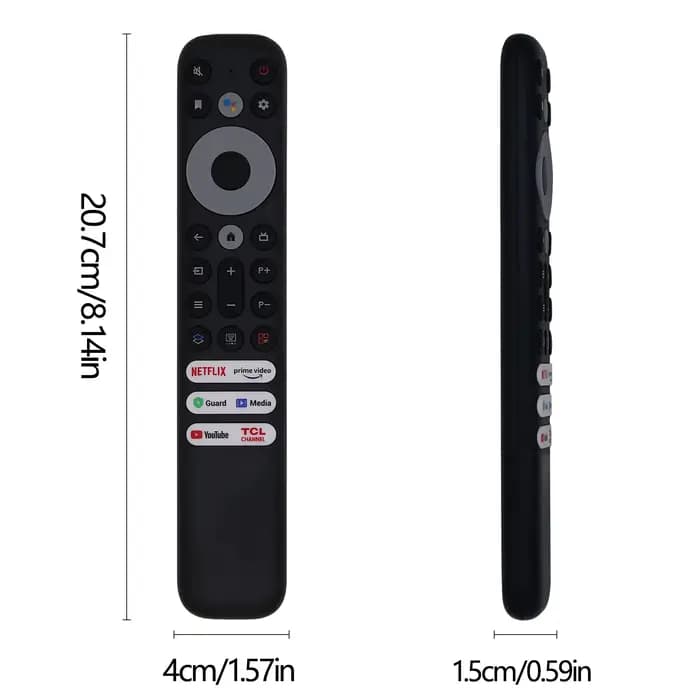 Télécommande de remplacement TCL RC902V pour TV Android Mini-LED QLED 4K UHD