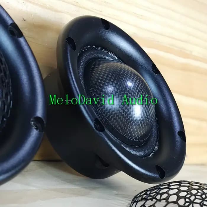 2 pièces de haut-parleur moyen pur à dôme en fibre de carbone MeloDavid Audio MR350S