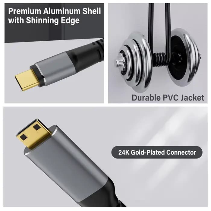 Câble USB C vers Mini HDMI 4K @ 60Hz