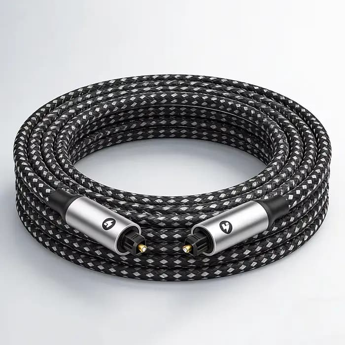 Câble audio optique Toslink, cordon en fibre optique S/PDIF, cordon optique numérique pour systèmes