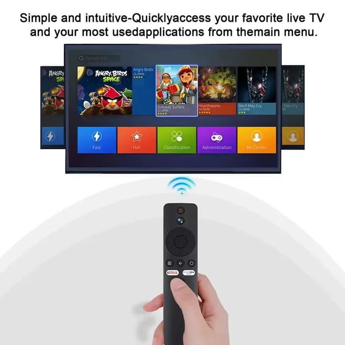 MRSVI XMRM-006 télécommande vocale Bluetooth pour MI Box 4K Xiaomi Smart TV 4X Android avec contrôle Assistant Google