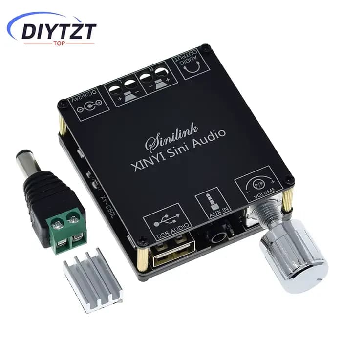 Amplificateur de puissance Bluetooth 5.0 2x50W