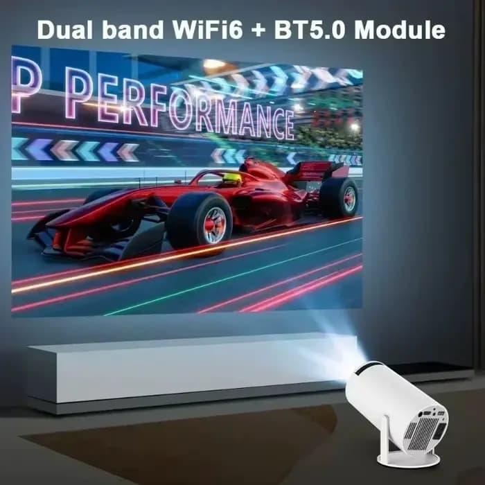 Projecteur de maison intelligente 1080P HDR10 4K pris en charge Mini