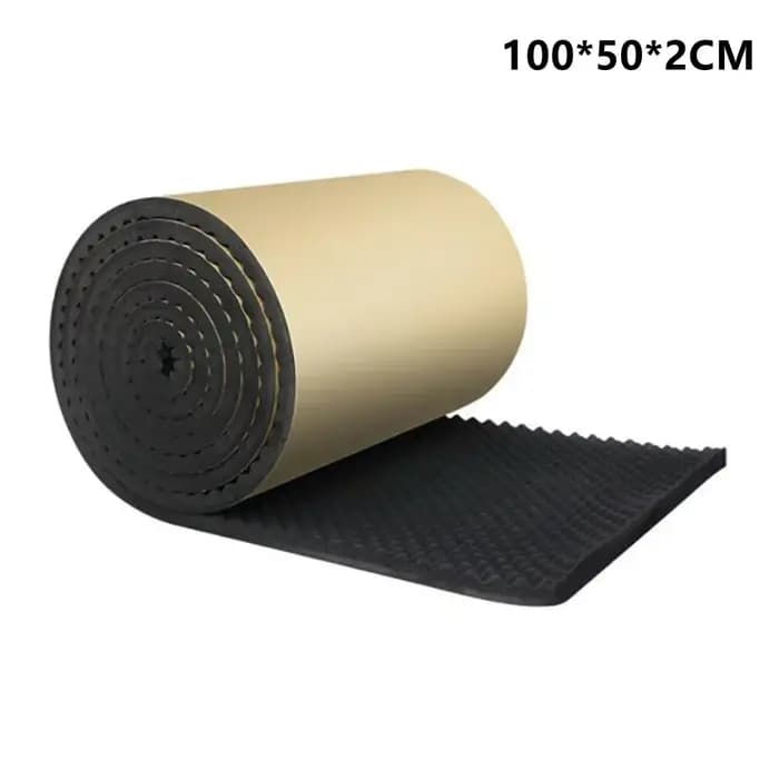100*50cm Mousse Acoustique Isolation Mur Voiture Studio insonorisé de Mouillage De Chaleur