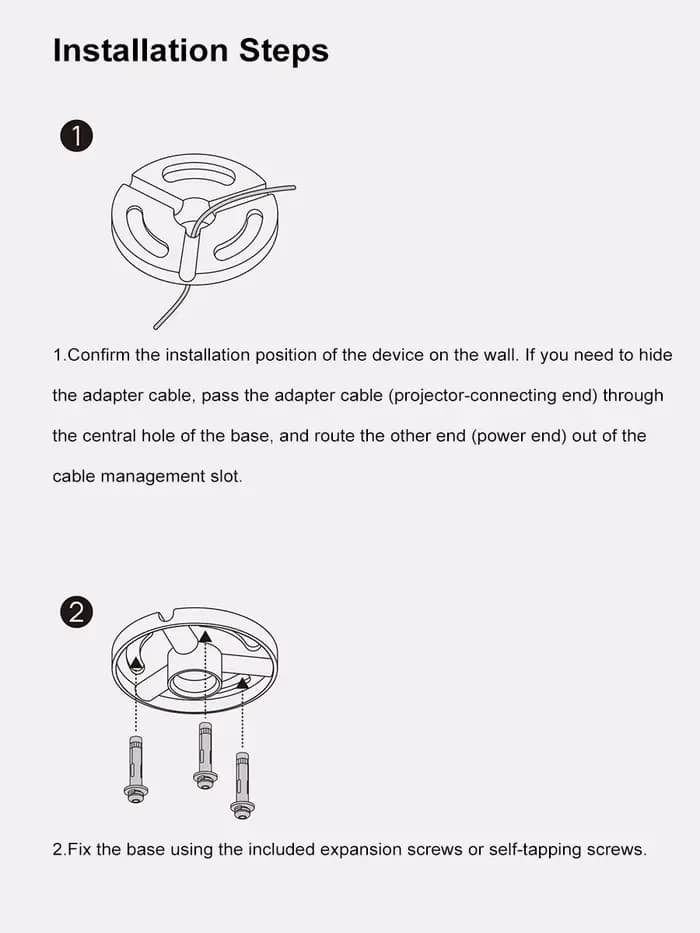 Support de plafond pour projecteur XGIMI Lite (version Gimbal) – Accessoires pour projecteurs