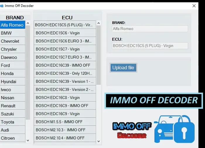 IMMO OFF DECODER (NOUVEAU