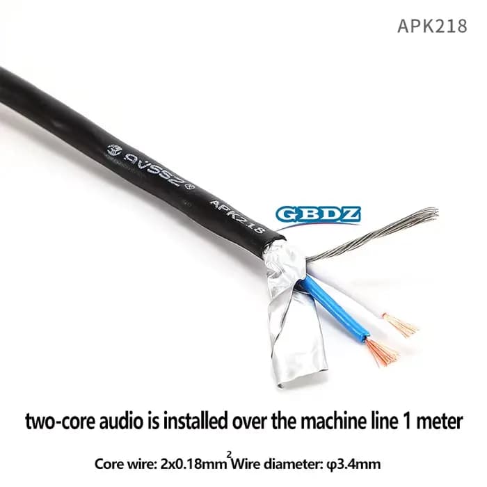 AVSSZ 2 câble Audio 4 cœurs TRS XLR RCA câble de Signal de haut-parleur Audio Mono stéréo câbles sim