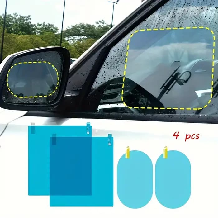 Film de protection pour rétroviseur de voiture, autocollant pour vitres latérales, Anti-buée, étanch