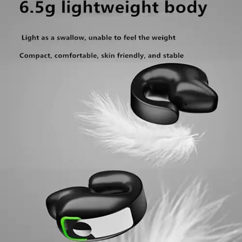Casque avec Microphone Bluetooth 5.3 pince d'oreille