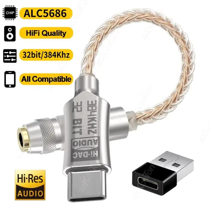 Adaptateur audio USB-C vers 3