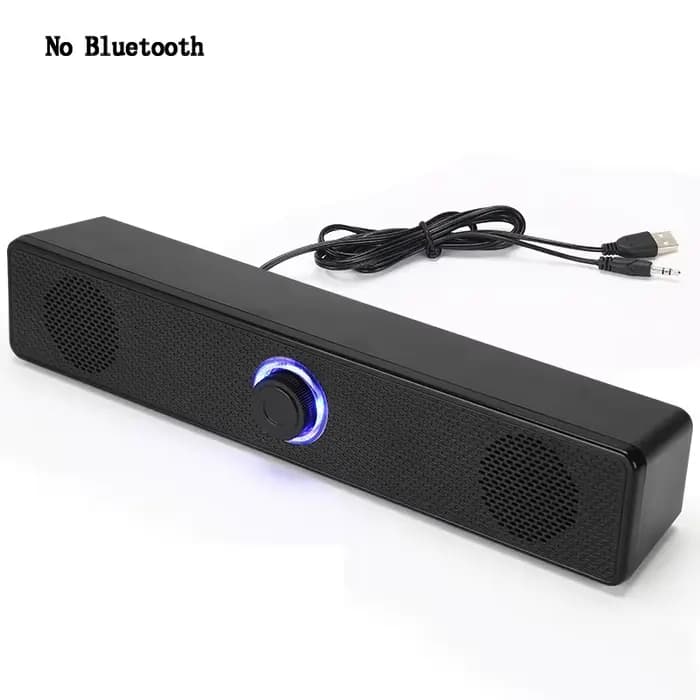 Barre de son pour PC, haut-parleur Bluetooth filaire/sans fil, barre de son alimentée par USB 4D pou