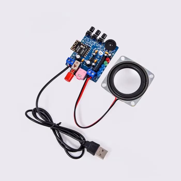 Kit d'assemblage Audio, Mini boîte de haut-parleur, Module Hu009, amplificateur 2 pouces 3w, son électronique sans fil, alimentation 5V cc, coque en acrylique