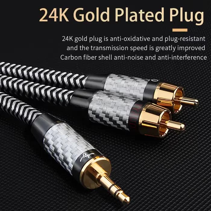Câble Audio HIFI 3.5mm à 2Rca